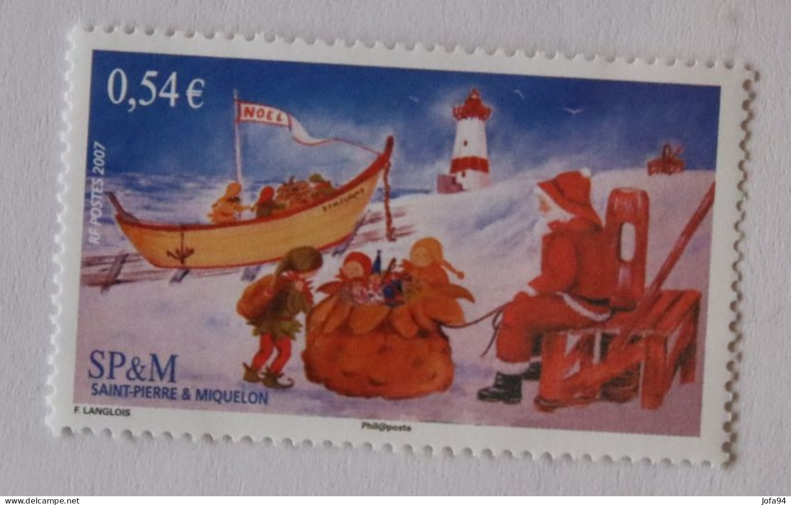 SPM 2007  Noël 2007 Père Noël Et Ses Lutins  YT 910   Neuf - Unused Stamps