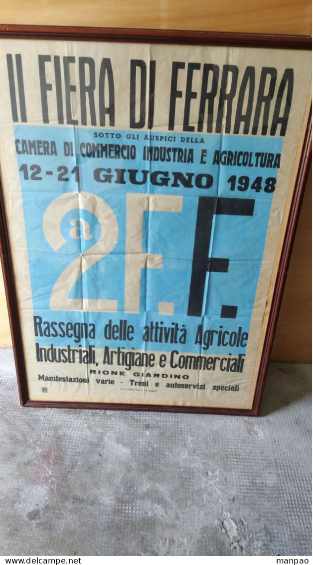 MANIFESTO II^ FIERA DI FERRARA 1948 - Affiches