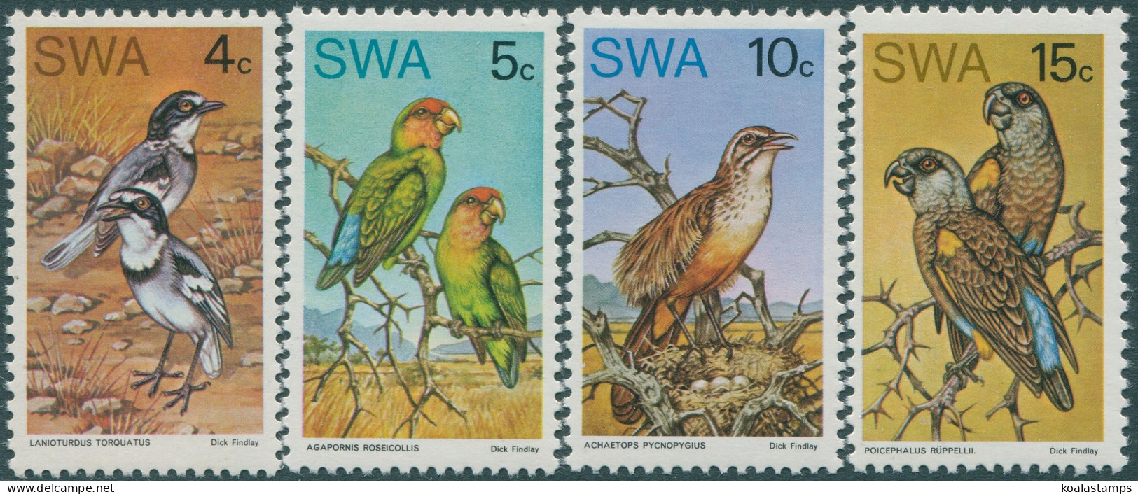 South West Africa 1974 SG260-263 Rare Birds Set MNH - Namibie (1990- ...)