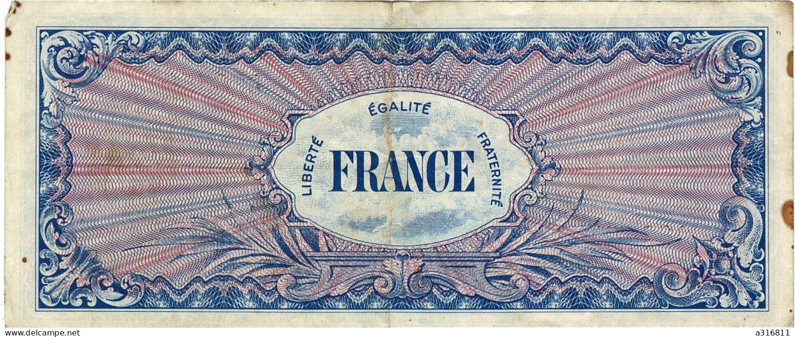 100 Francs 1944 - 1945 Verso Francés