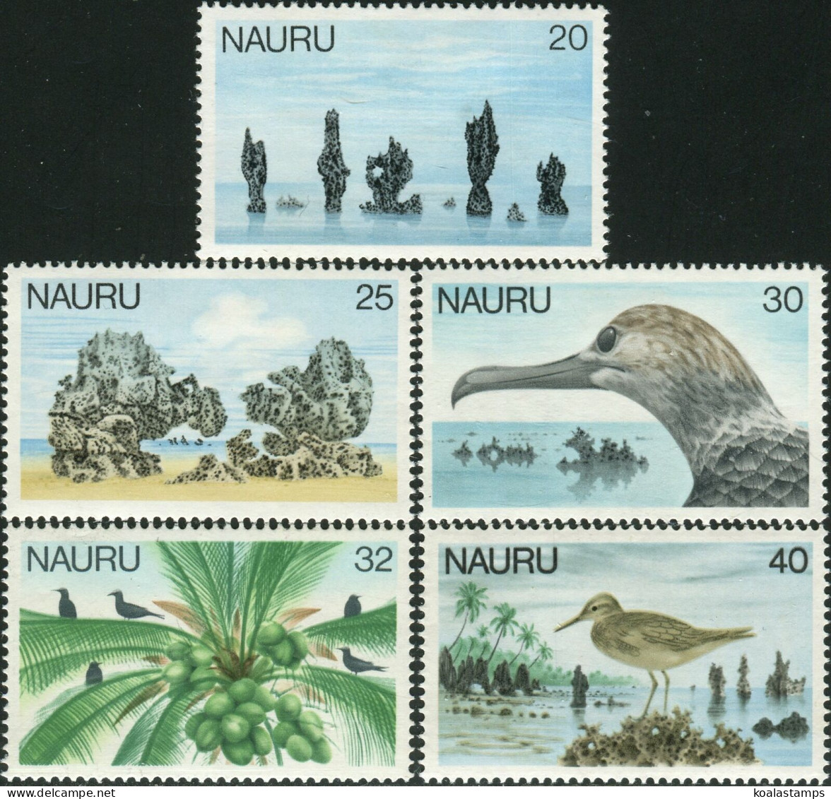 Nauru 1978 SG182-186 Pinnacles Birds MNH - Nauru
