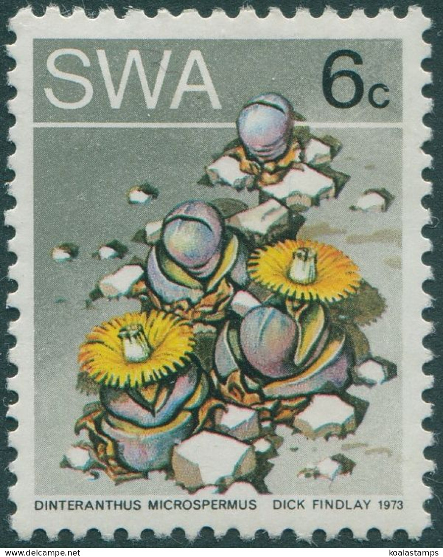 South West Africa 1973 SG246 6c Succulent MH - Namibie (1990- ...)