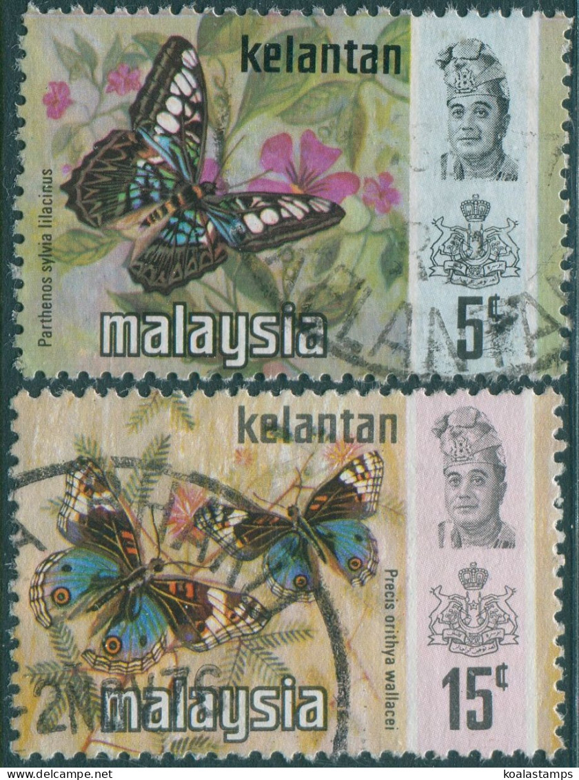 Malaysia Kelantan 1971 SG114-117 Butterflies (2) FU - Kelantan
