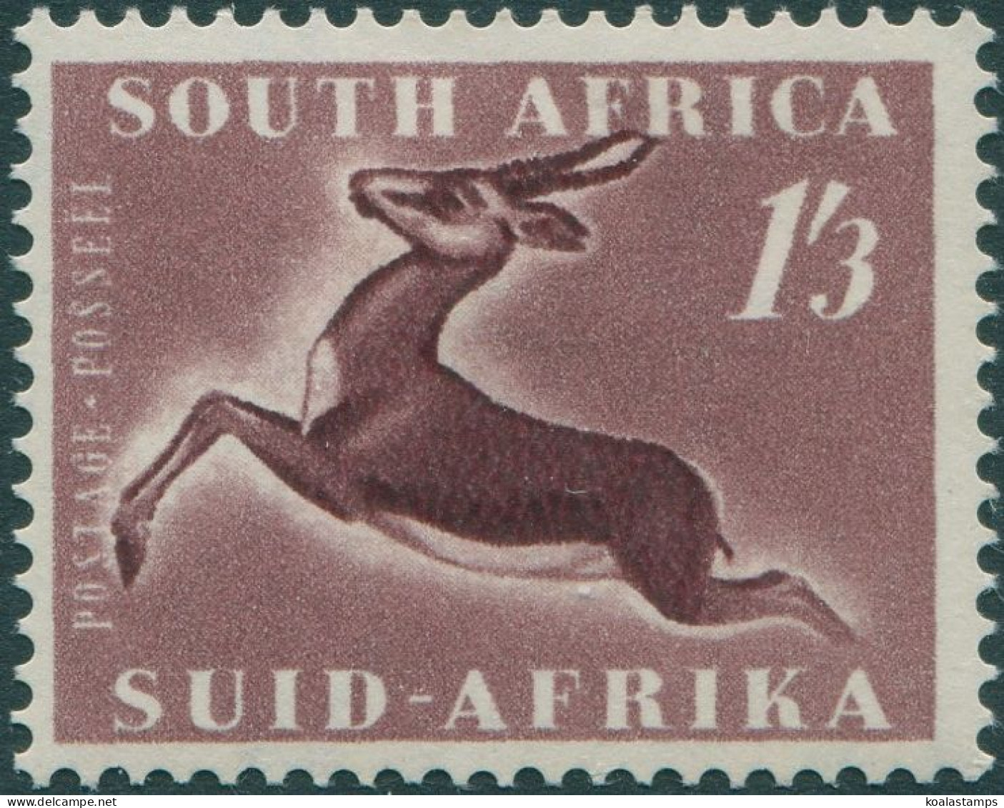 South Africa 1953 SG147 1/3d Springbok MLH - Sonstige & Ohne Zuordnung