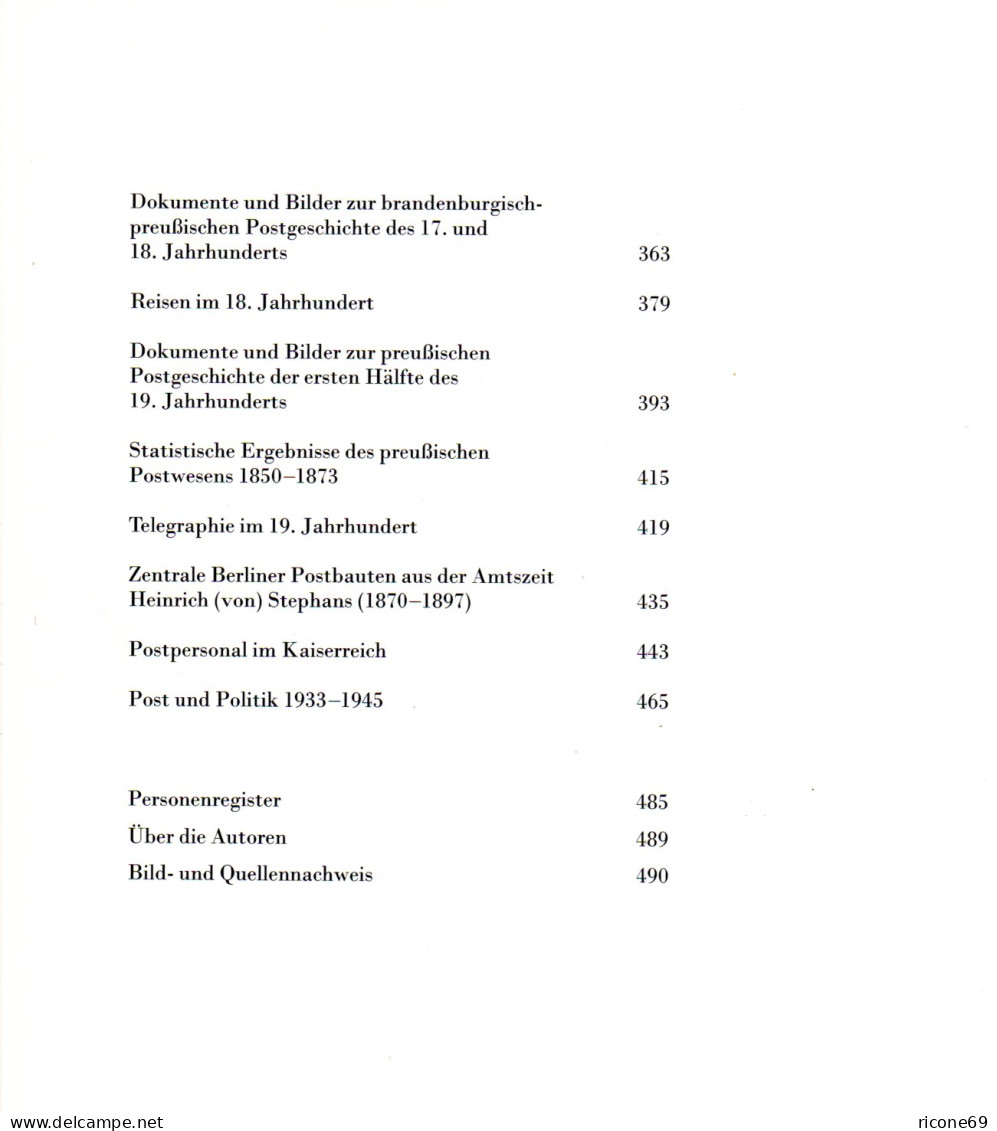 Lotz, Wolfgang, Deutsche Postgeschichte. Essays Und Bilder (1989), 490 S. - Autres & Non Classés