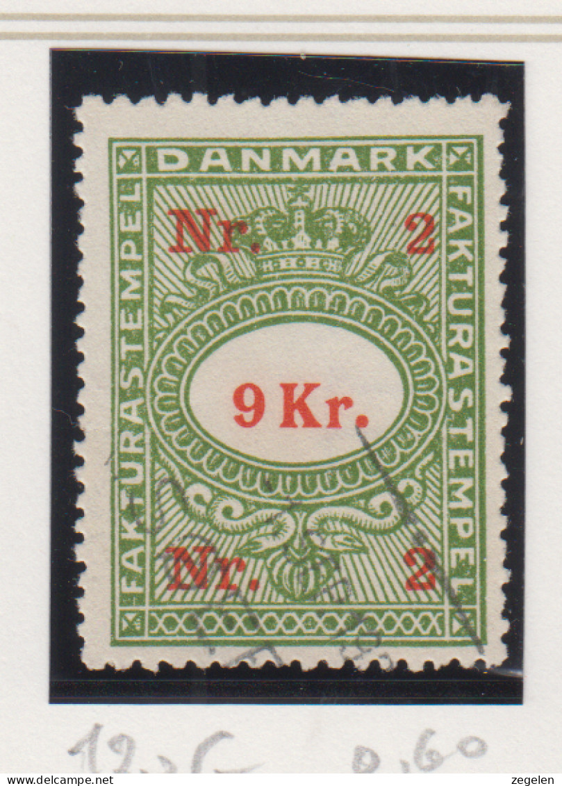 Denemarken Fiskale Zegel Cat. J.Barefoot Faktura 120G - Revenue Stamps