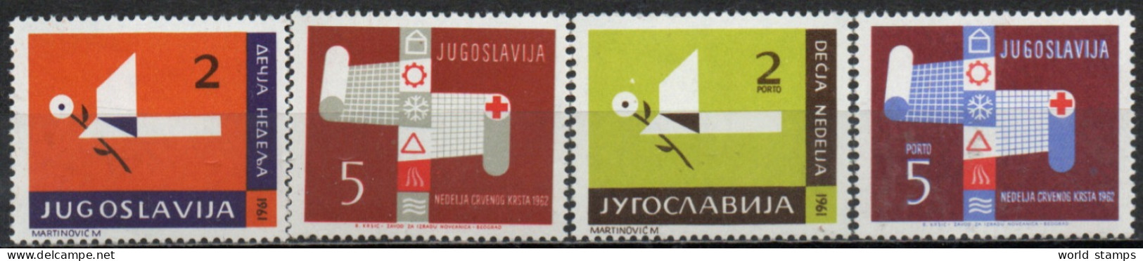 YOUGOSLAVIE 1961-2 ** - Charity Issues