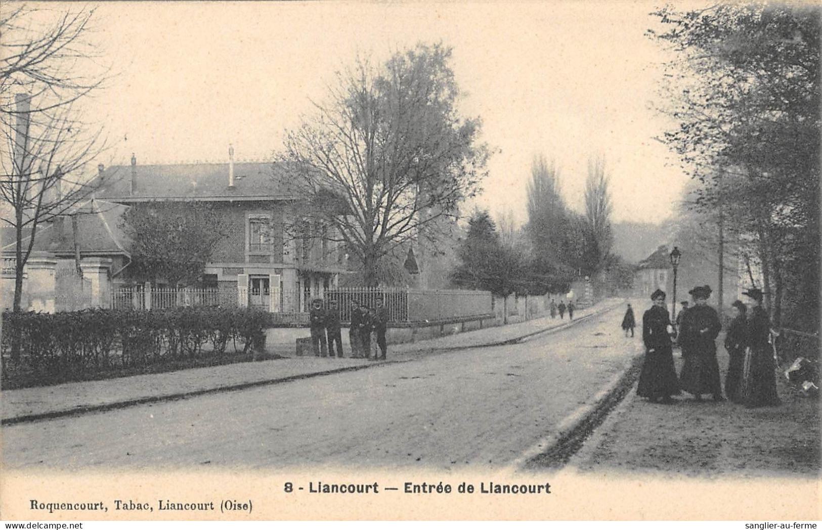 CPA 60 LIANCOURT / ENTREE DE LIANCOURT - Liancourt