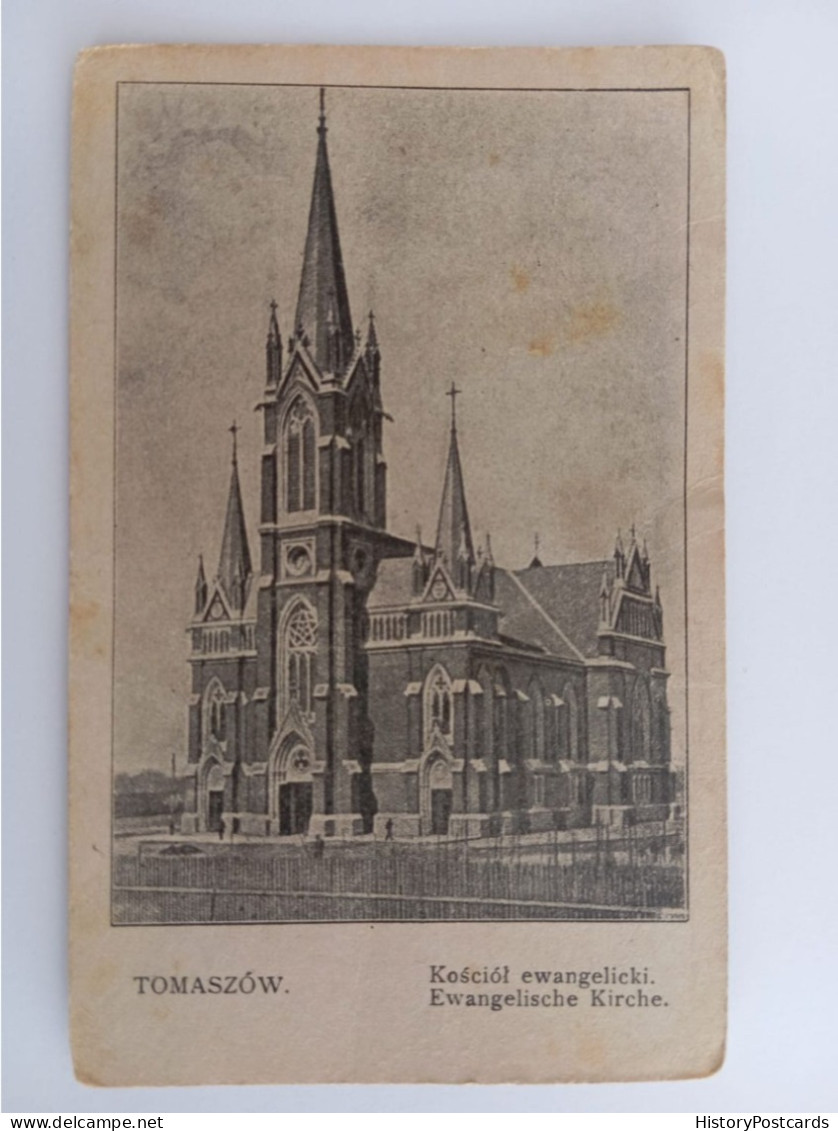 Tomaszów In Polen, Evangelische Kirche, WK 1, 1915 - Polonia