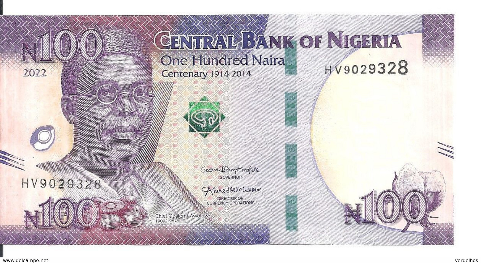 NIGERIA 100 NAIRA 2022 UNC P 31 D - Nigeria