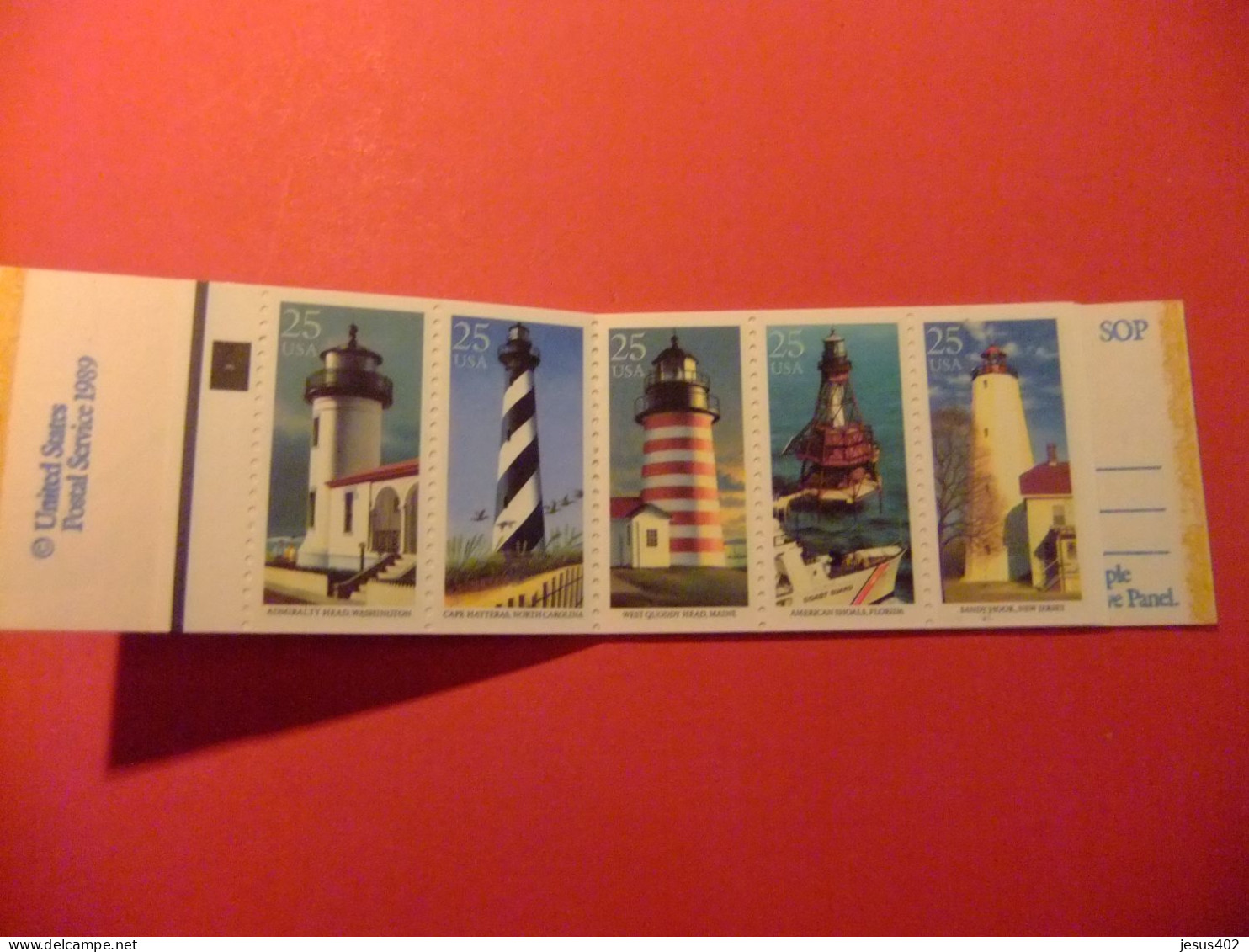 ESTADOS UNIDOS / ETATS-UNIS D'AMERIQUE 1990 PHARES FAROS LIGHTHOUSES YVERT CARNET 1896 ** MNH - 1981-...