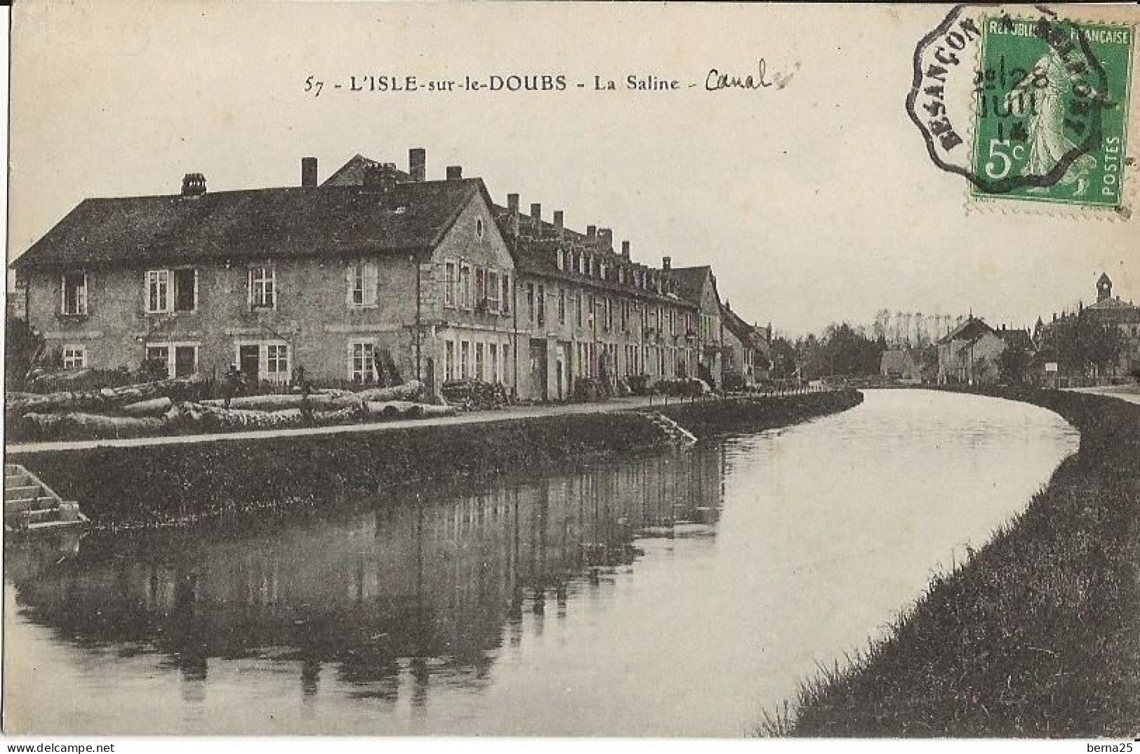 ISLE SUR LE DOUBS   DANS LE DOUBS LA SALINE 1914 - Isle Sur Le Doubs