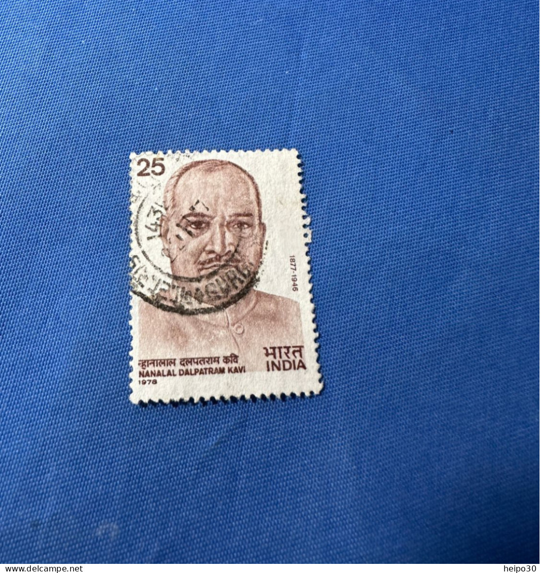 India 1978 Michel 753 Nanalal Dalpatram Kavi - Gebraucht