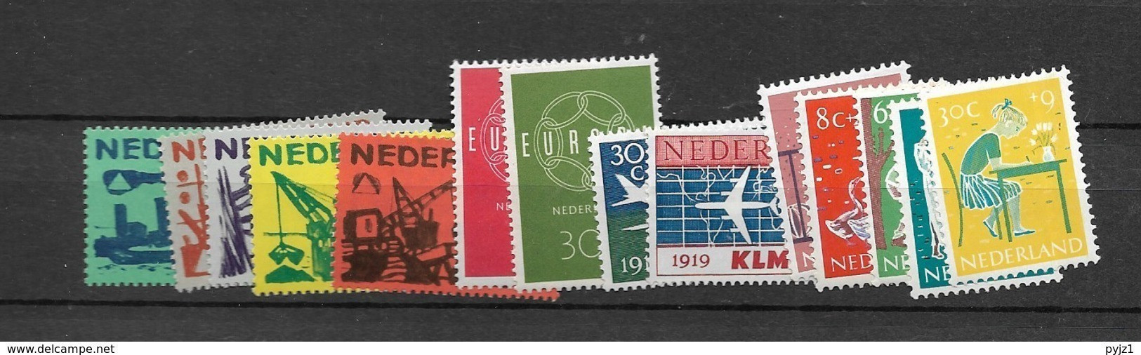 1959 MNH  Netherlands,complete According To NVPH, Postfris** - Années Complètes