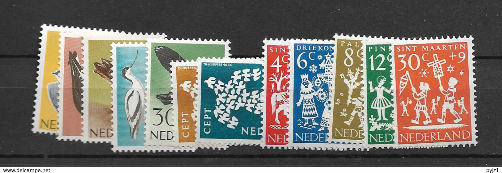 1961 MNH  Netherlands,complete According To NVPH, Postfris** - Années Complètes