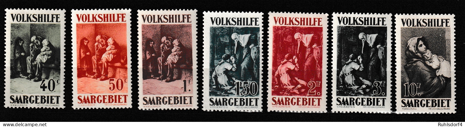 Saargebiet, Volkshilfe Gemlde 1929, Postfrisch **, Gepr. - Altri & Non Classificati