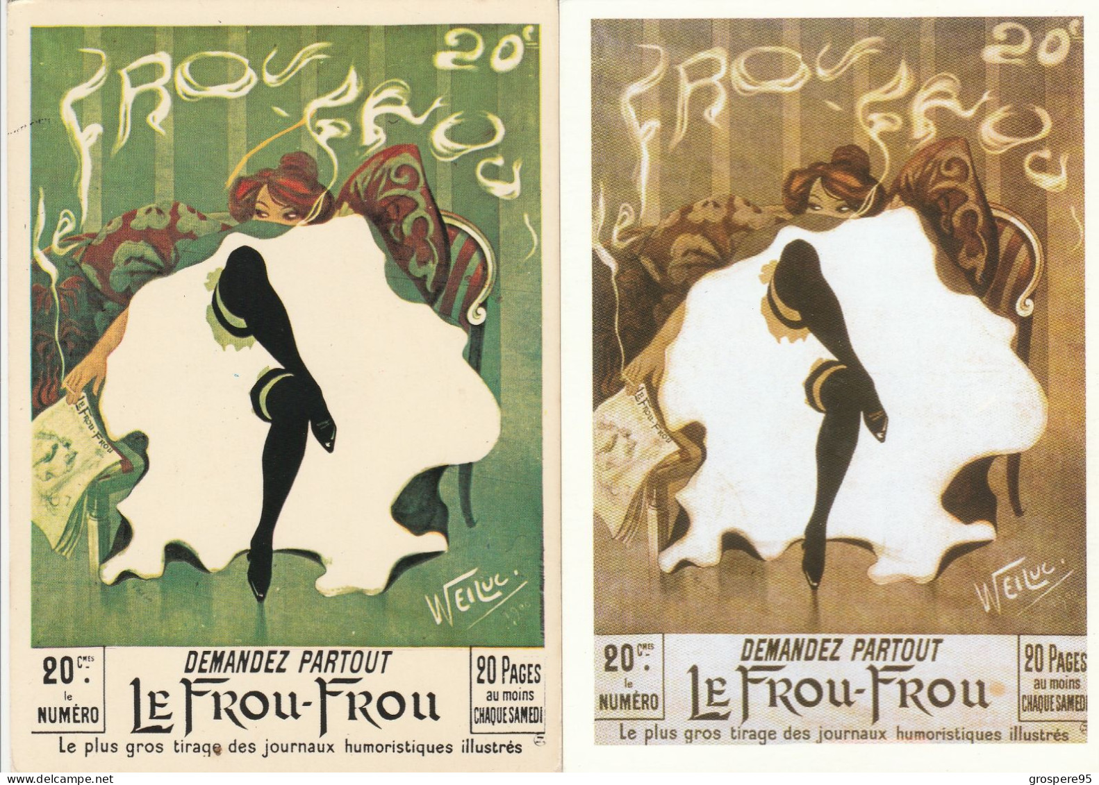 LE FROU FROU PUBLICITE WEILUC - Advertising