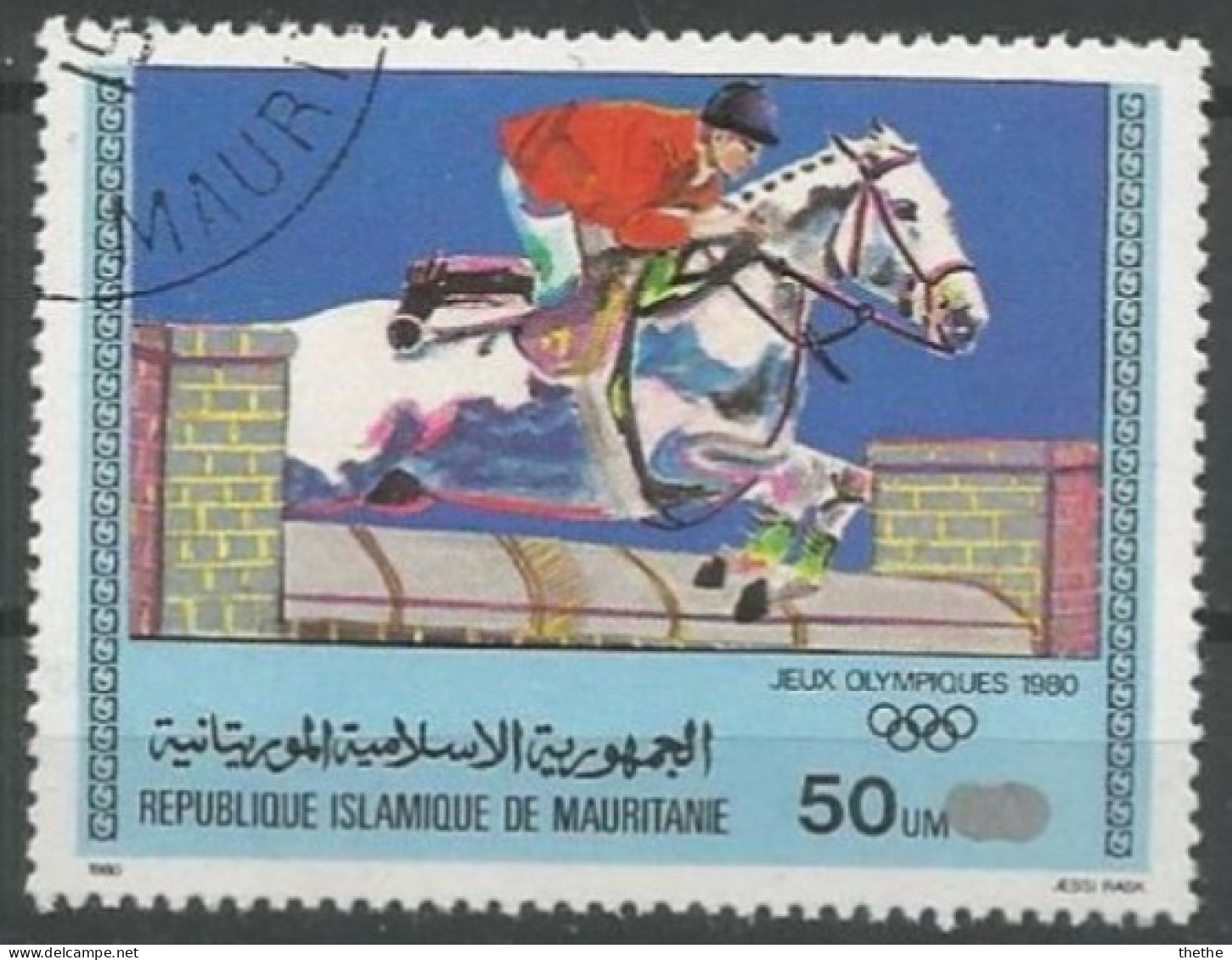 MAURITANIE - Jeux Olympiques De Moscou - Equitation - Summer 1980: Moscow