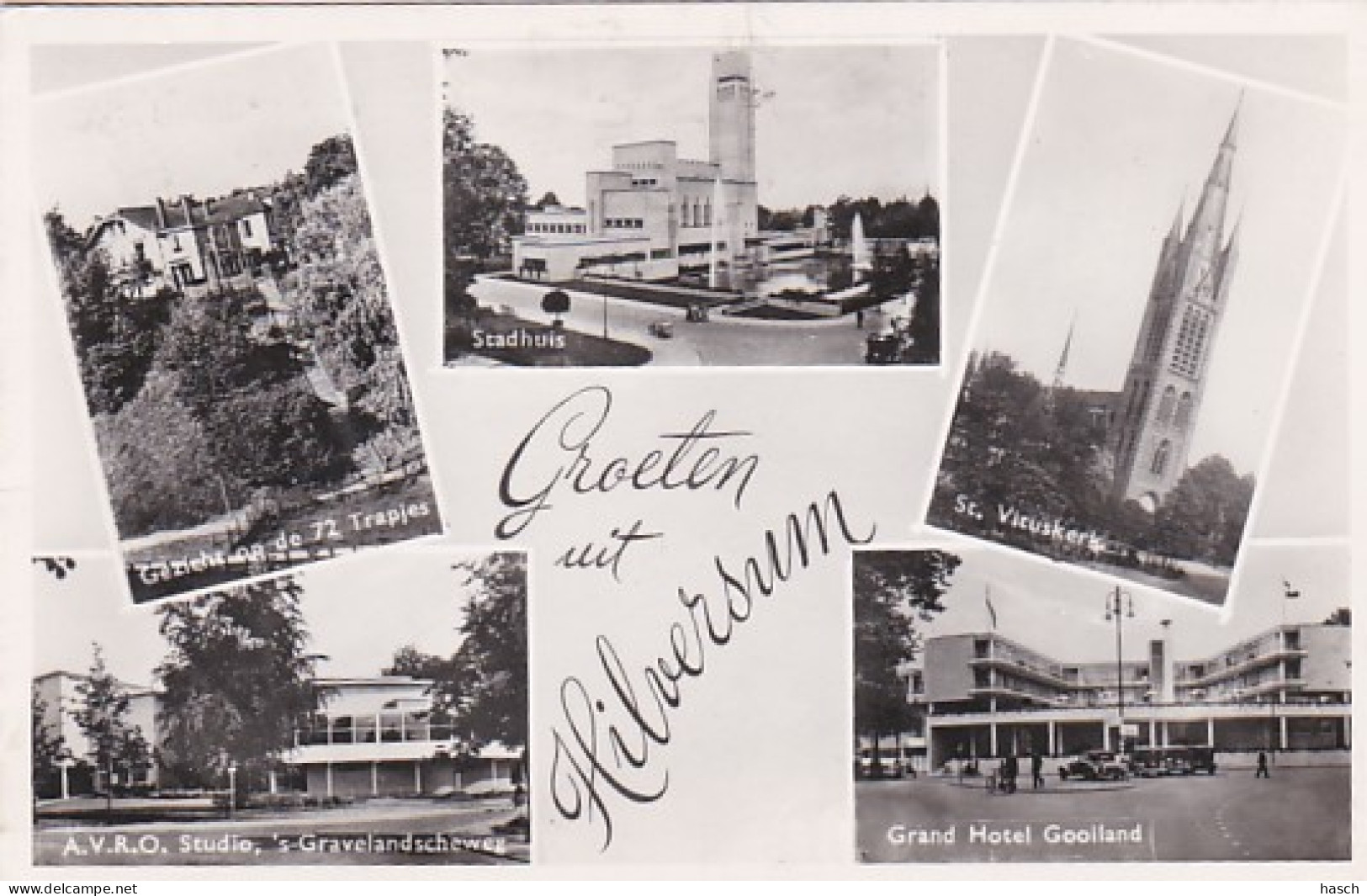254970Groeten Uit Hilversum-1953. (minuscule Vouwen In De Hoeken) - Hilversum