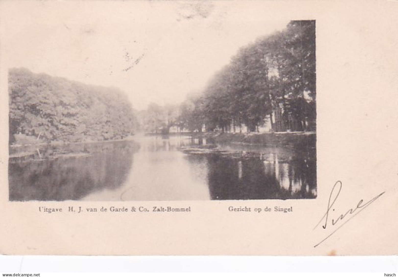 254976Zalt Bommel, Gezicht Op De Singel-1901. - Zaltbommel