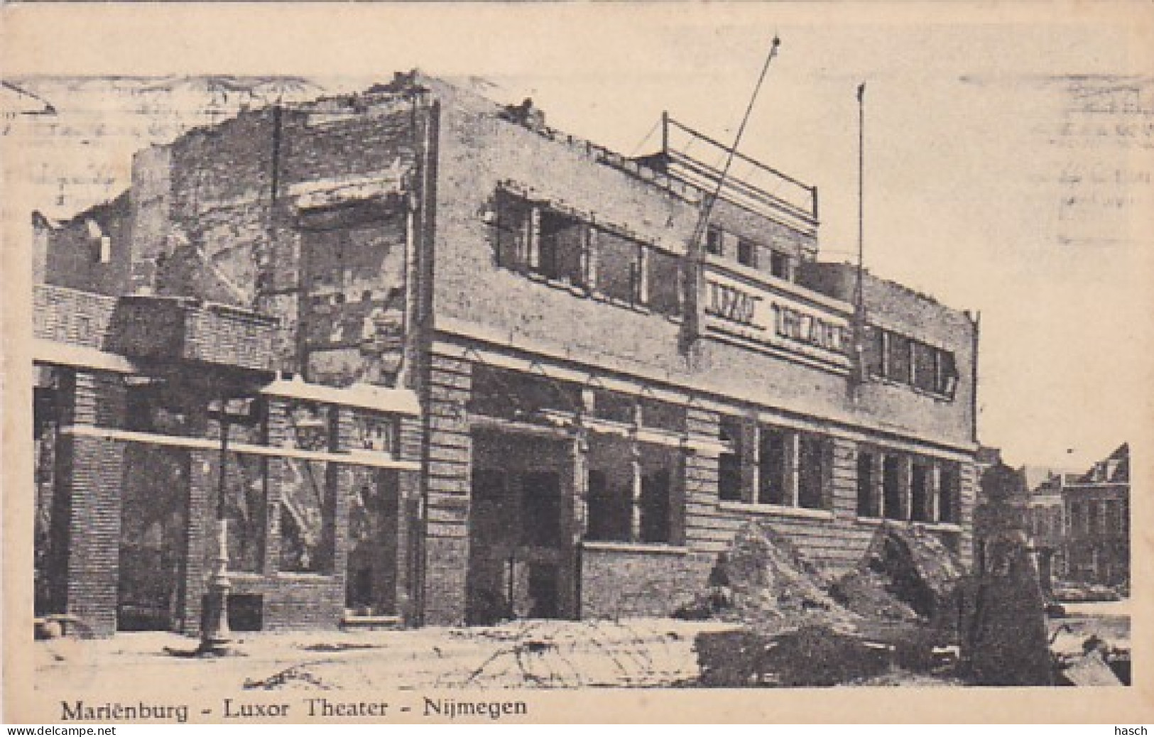 254982Nijmegen, Mariënburg-Luxor-Theater Na Bombardement 1944. - Nijmegen