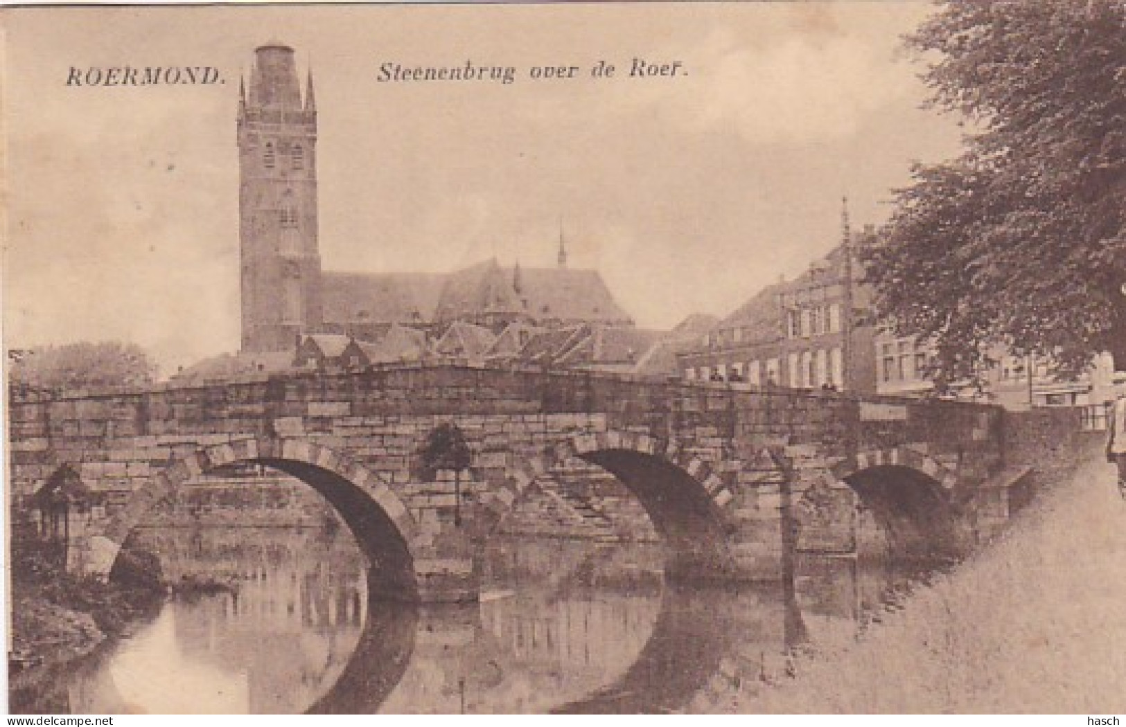 254987Roermond, Steenenbrug Over De Roer-1930. - Roermond