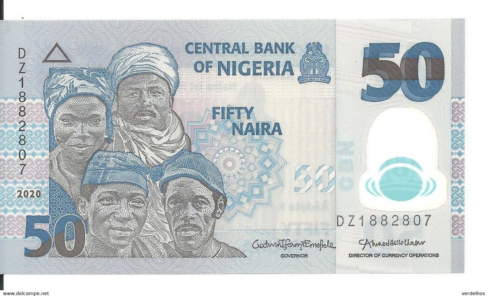 NIGERIA 50 NAIRA 2020 UNC P 40 J - Nigeria