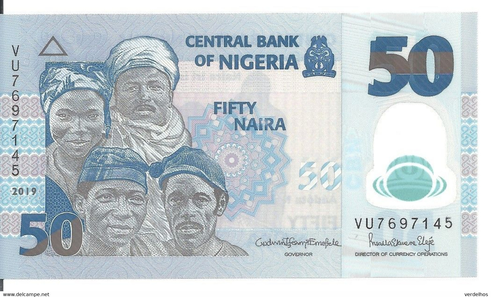 NIGERIA 50 NAIRA 2019 UNC P 40 I - Nigeria