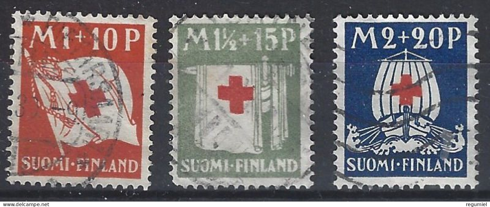 Finlandia U  156/158 (o) Usado.1930 - Used Stamps