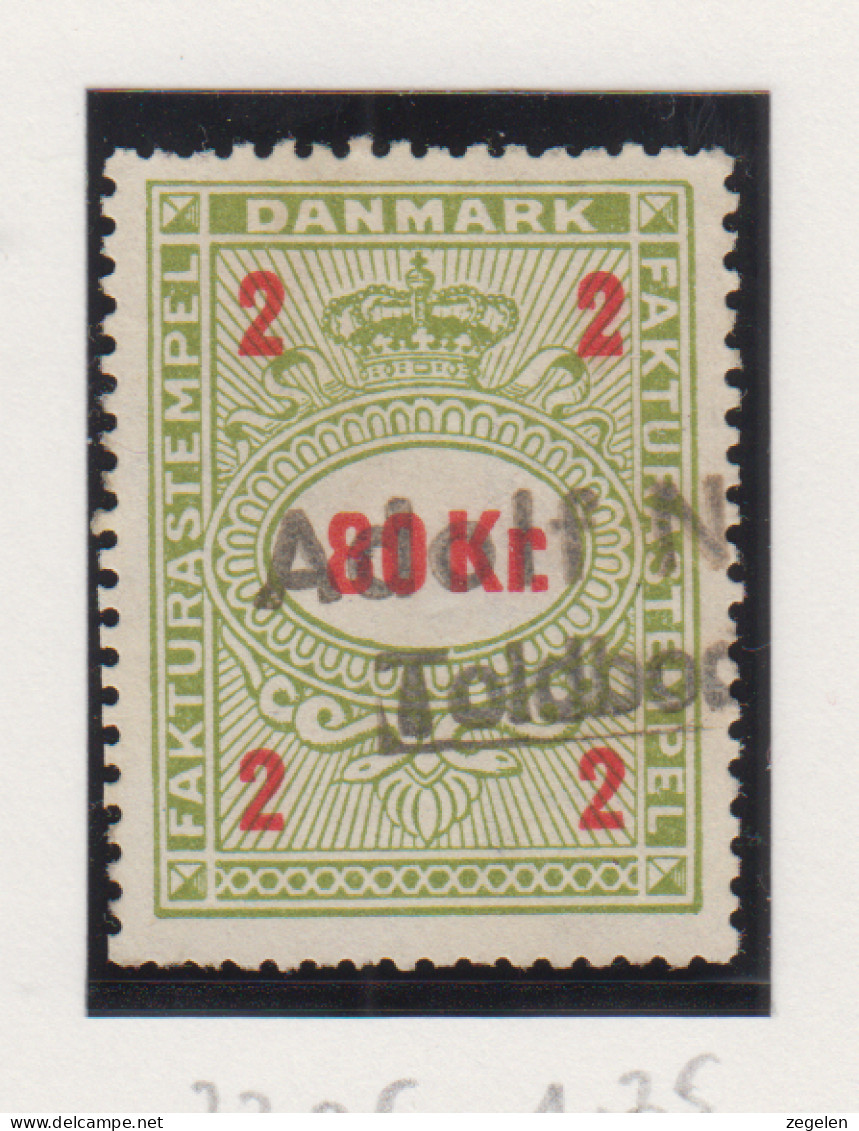 Denemarken Fiskale Zegel Cat. J.Barefoot Faktura 230G - Revenue Stamps