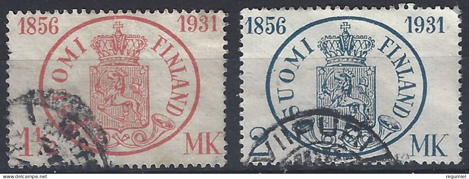 Finlandia U  164/165 (o) Usado.1931 - Oblitérés