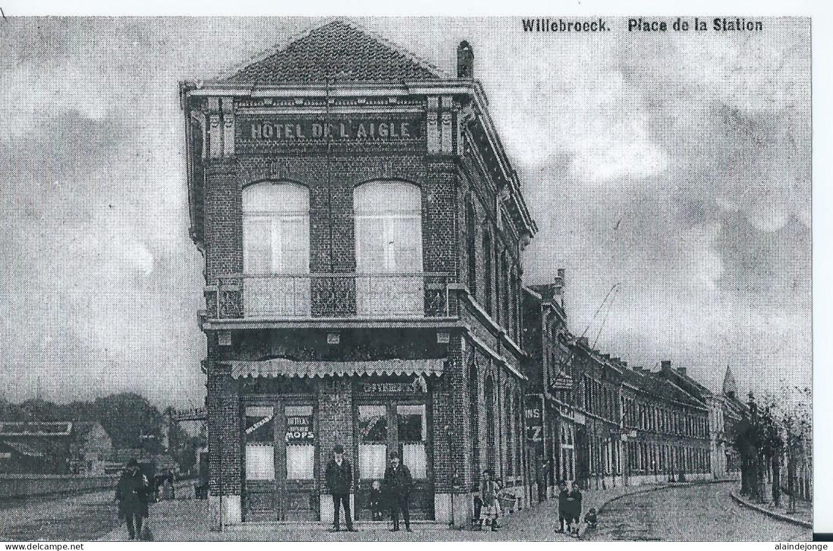 Willebroek - Willebroeck - Place De La Station - Hôtel De L'Aigle - ATT. REPRO/COPY  - Willebroek