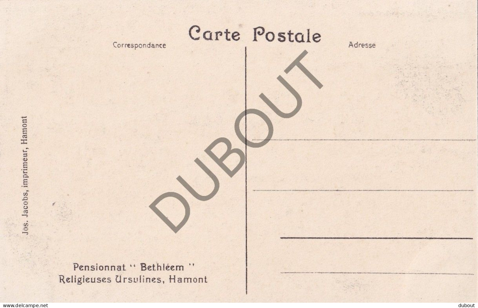 Postkaart - Carte Postale - Hamont Pensionnat Bethléem  (C5616) - Hamont-Achel