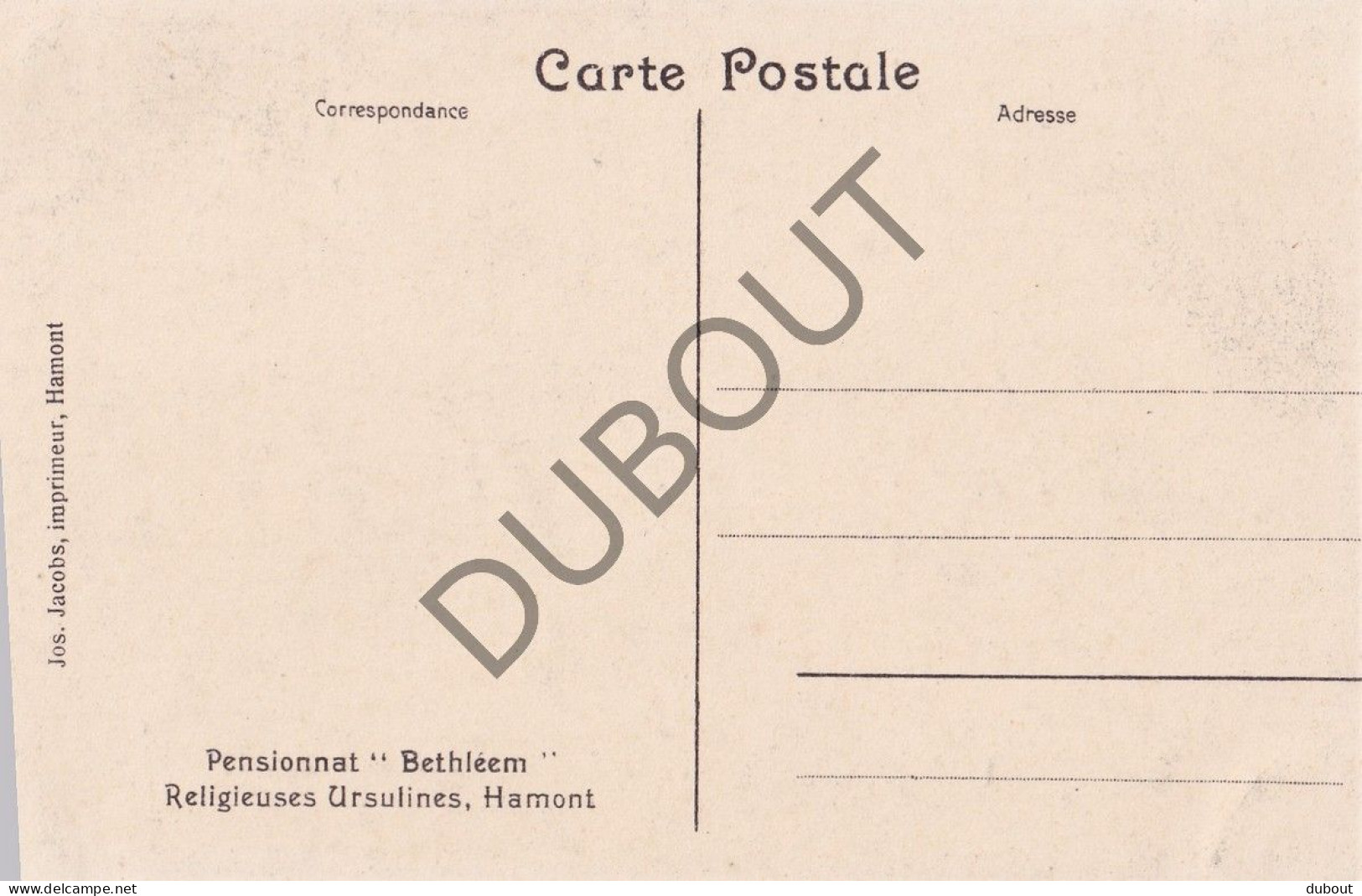 Postkaart - Carte Postale - Hamont Pensionnat Bethléem  (C5612) - Hamont-Achel
