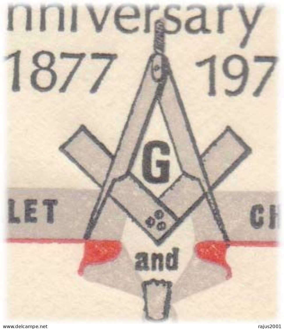 Provincial Mark Lodge Anniversary, Working Tools Of A Mark Master Mason, Freemasonry Masonic Britain Cover - Vrijmetselarij