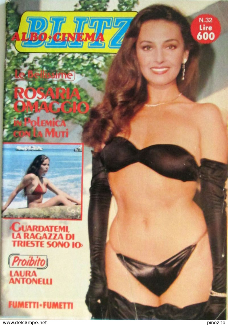 ALBO BLITZ 32 1982 Maria Rosaria Omaggio Arnold Schwarzenegger Lory Del Santo Ivan Graziani - Televisión