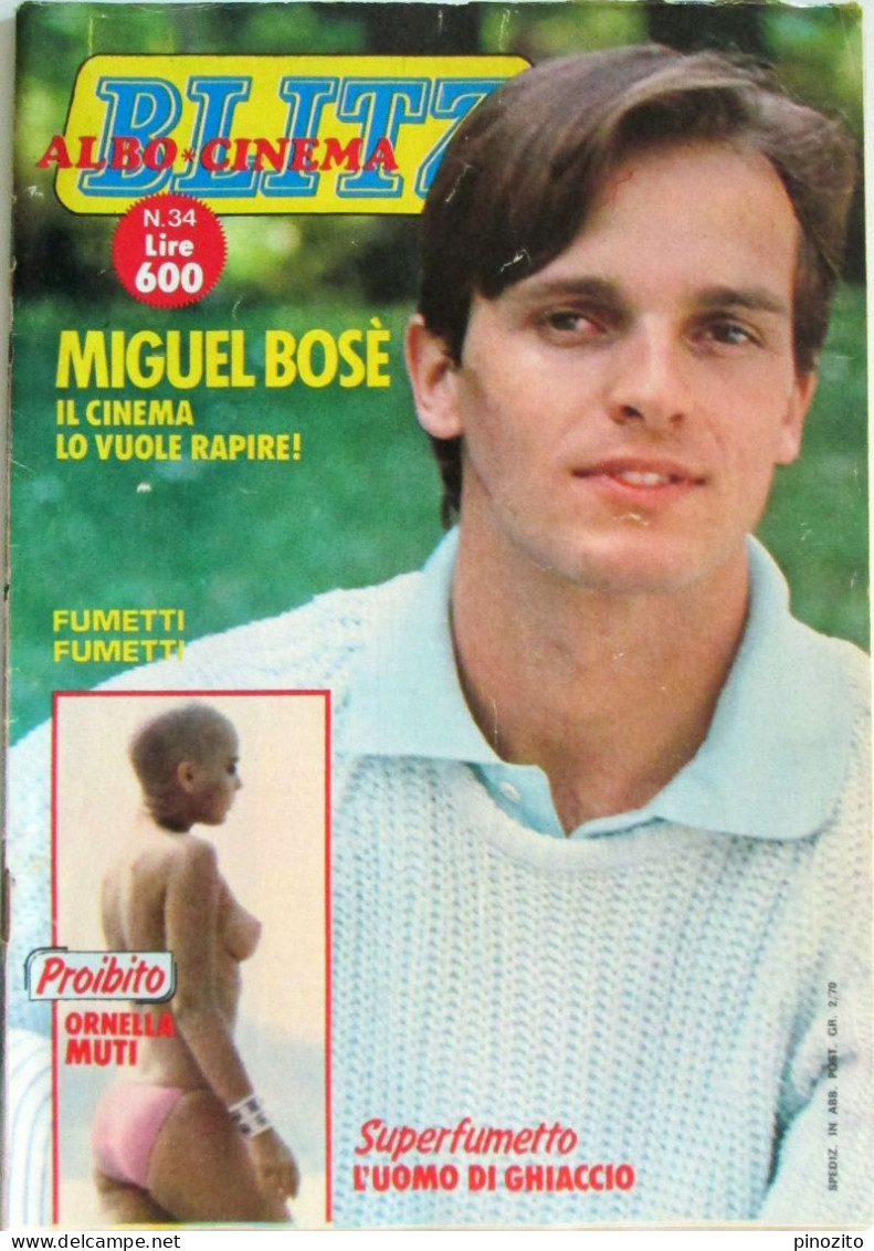 ALBO BLITZ 34 1982 Miguel Bosé Ornella Muti Franco Battiato Daniela Poggi - Televisione