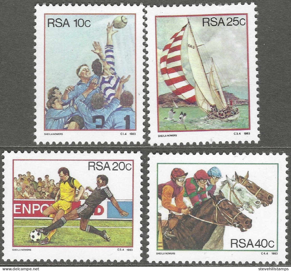 South Africa. 1983 Sport In South Africa. MNH Complete Set. SG 545-548. M2148 - Unused Stamps