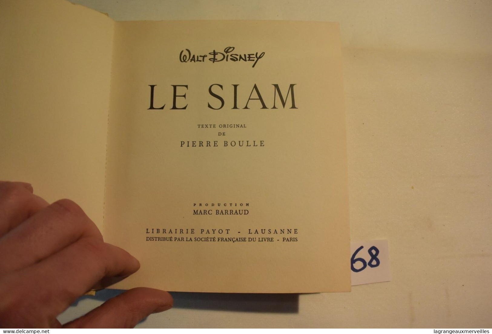 C68 Livre Walt Disney - Le Siam - Disney