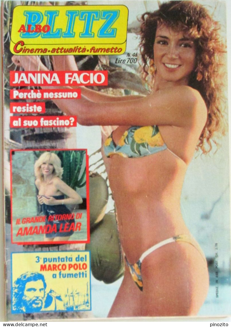 ALBO BLITZ 45 1982 Janina Facio Amanda Lear Andy Gibb Renato Zero Raffaella Carrà - Television
