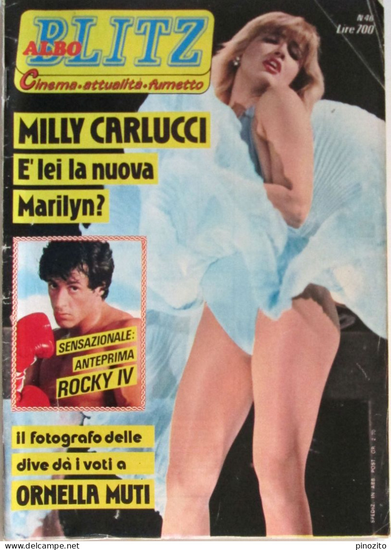 ALBO BLITZ 46 1982 Milly Carlucci Morgan Fairchild Loretta Goggi Viola Valentino Alice Sylvester Stallone - Televisie