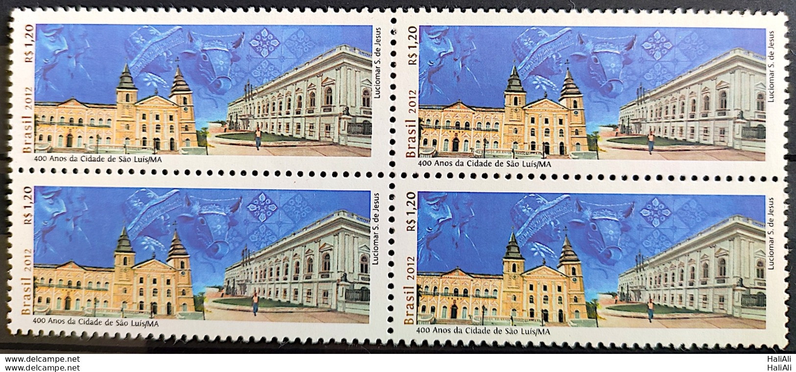 C 3231 Brazil Stamp Sao Luis Do Maranhao 2012 Block Of 4 - Unused Stamps