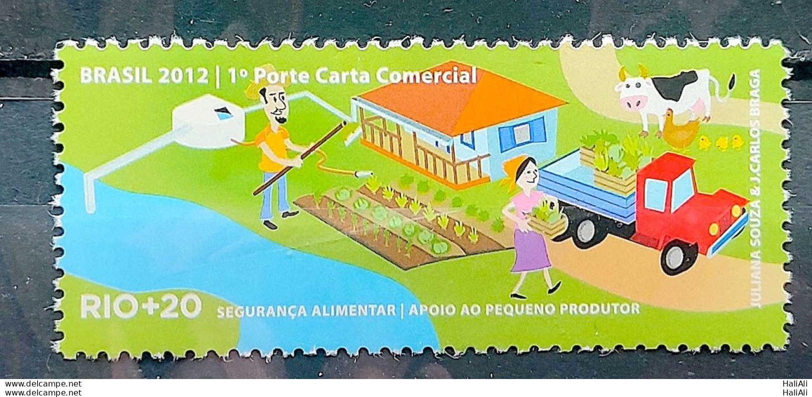 C 3193 Brazil Stamp Rio + 20 Food Security Economy Cow Chicken Truck 2012 - Unused Stamps