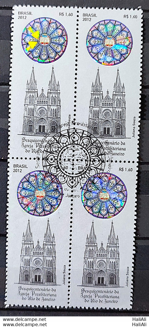 C 3167 Brazil Stamp Presbyteran Church Of Rio De Janeiro Religion 2012 Block Of 4 CBC RJ - Unused Stamps