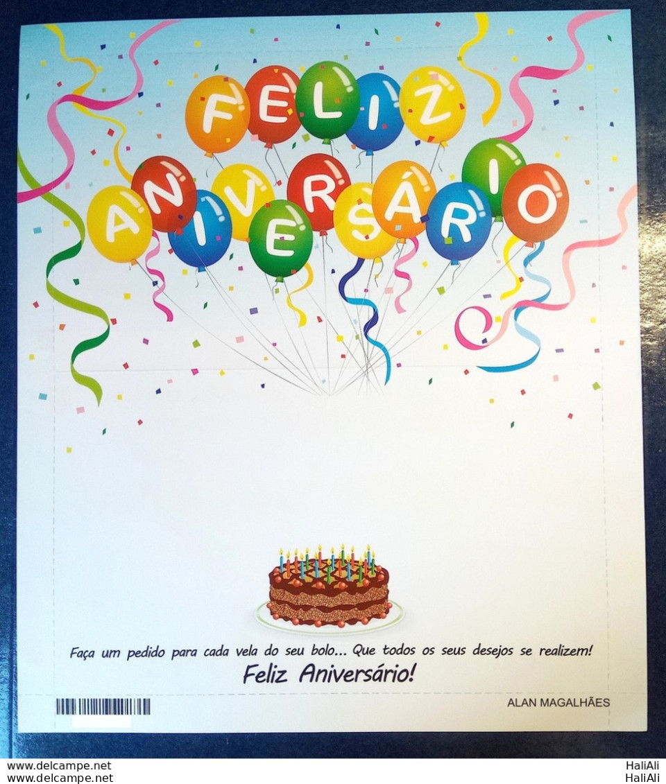 Brazil Aerograma Cod 153 HAPPY BIRTHDAY 2012 - Postal Stationery