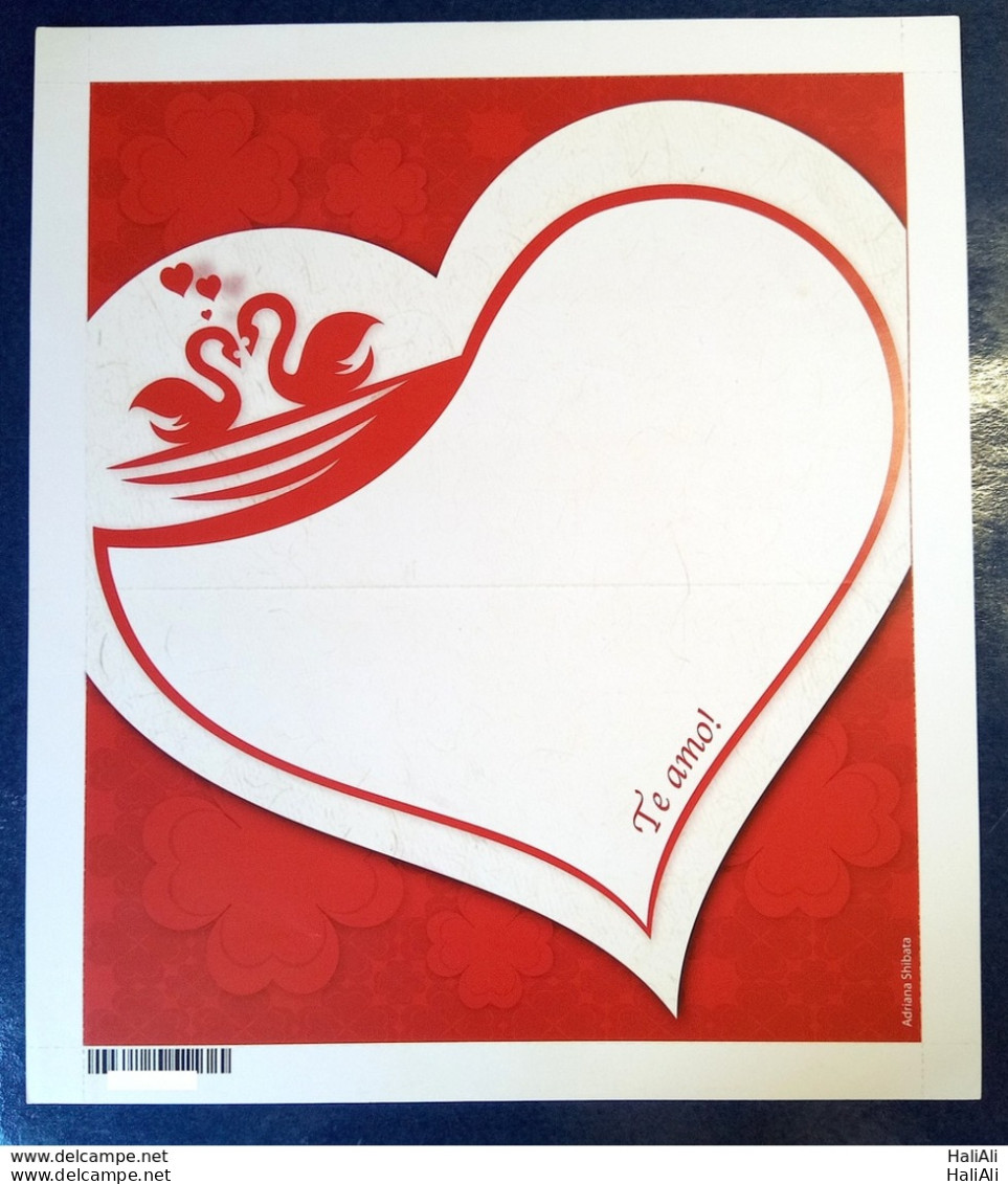 Brazil Aerograma Cod 154 NAMORADO 2012 SWAN Valentine's Day - Postal Stationery
