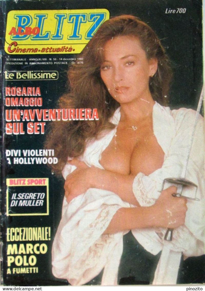 ALBO BLITZ 50 1982 Rosaria Omaggio Pooh Clarita Gatto Ramona Dell’Abate Gegia Claudia Mori Adriano Celentano - Televisione