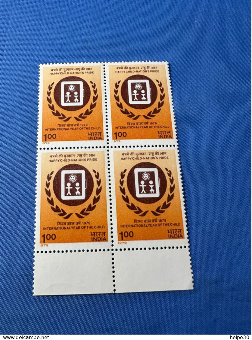 India 1979 Michel 785 Intern. Jahr Des Kindes MNH Block Of 4 - Unused Stamps