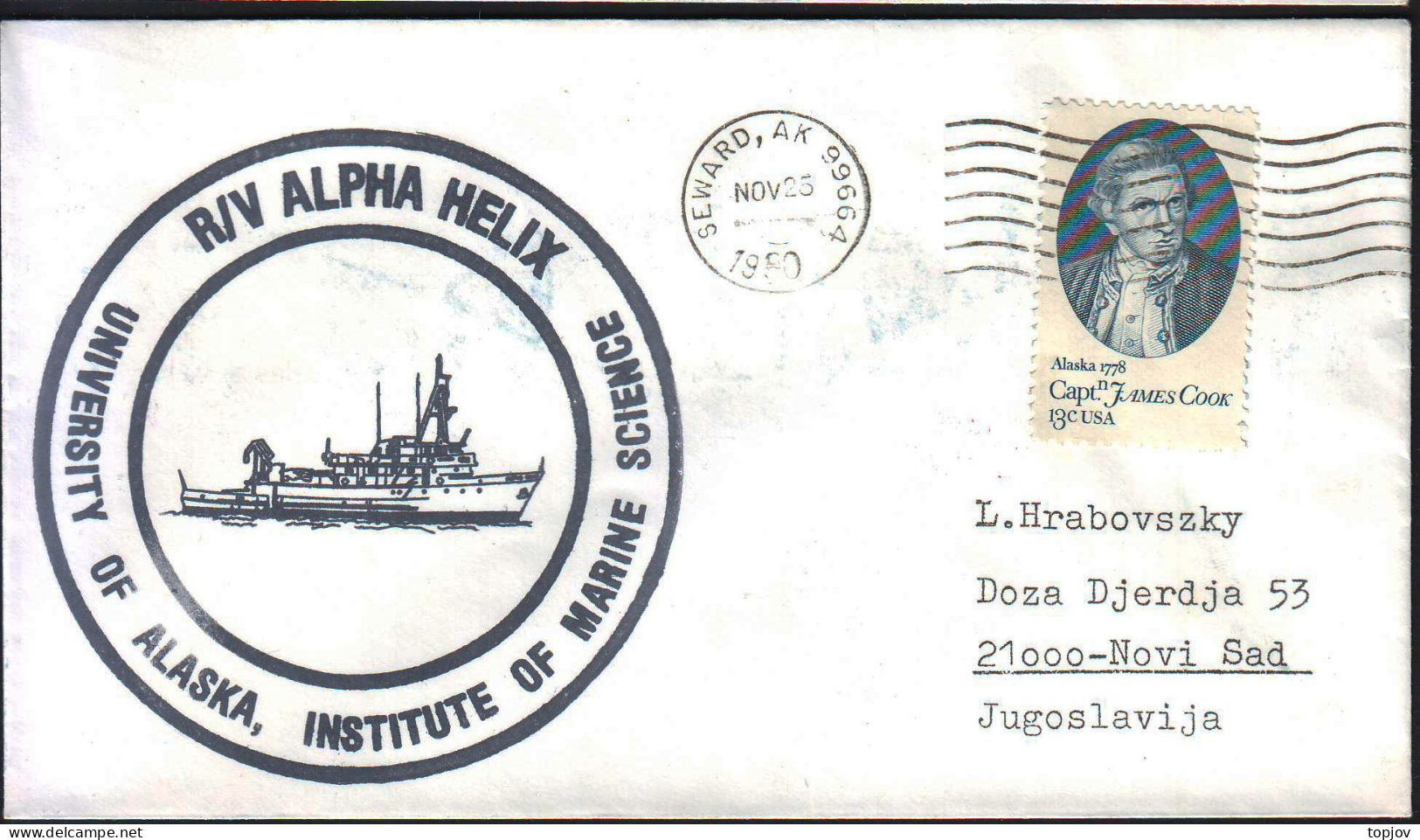 USA - R/V ALPHA HELIX - ALASKA - 1980 - Fauna ártica