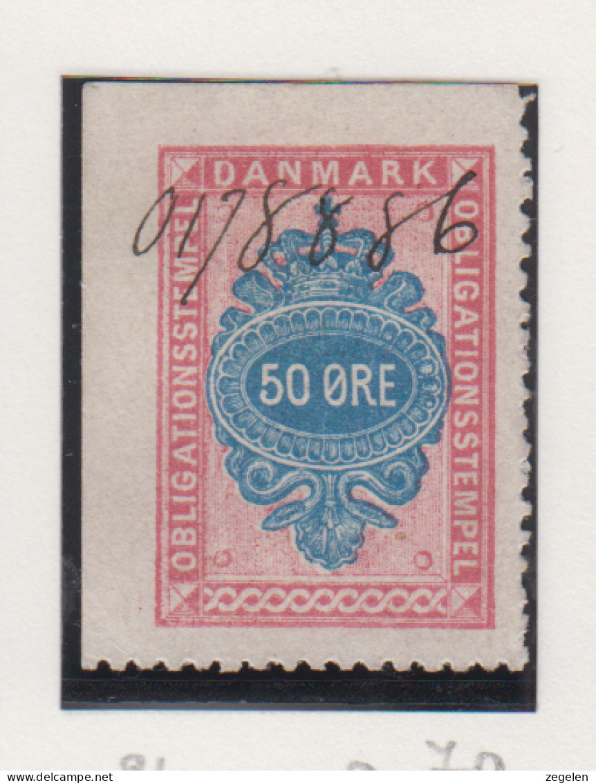 Denemarken Fiskale Zegel Cat. J.Barefoot Obligations(Bonds) 24 - Revenue Stamps